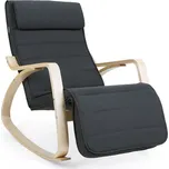 Jurhan Houpací křeslo, lenoška SWING nosnost 150kg, 67x115x91cm, antracitová