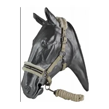 KENTAUR Ohlávka s vodítkem KenTaur beránek černá/šedá