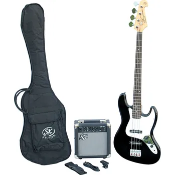 Baskytara SX SB1 Bass Guitar Kit Black Elektrická baskytara (Jako nové)