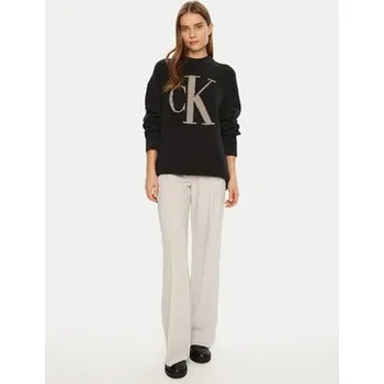 Pánská móda Calvin Klein Jeans Svetr Intrasia J20J224799 Černá Relaxed Fit L