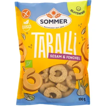 Sommer Tarali sezam a fenykl 100 g bio BIO VEGAN BEZLEPEK Množství: 1 ks