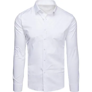 Pánská košile Elegantní bílá pánská košile DX2617 Velikost: XL