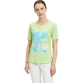 Dámské oblečení Tričko Betty Barclay Grün/ Hellblau 6310646 36