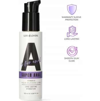 Lubrikační gel LUBRIKANT GEL ANAL HYBRIDNÍ VODNĚ-SILIKONOVÝ SILNÝ SKLUZ 120 ML