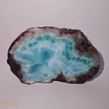Drahý kámen Larimar z Dominikánské republiky 48x76mm