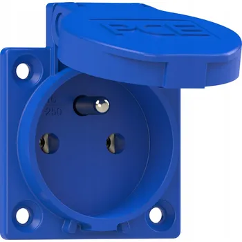 Elektrická zásuvka Elektrická Zásuvka hermetická Pce modrá