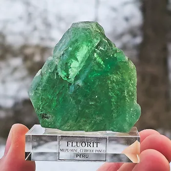 Přírodní kámen Fluorit z Peru 50x54mm