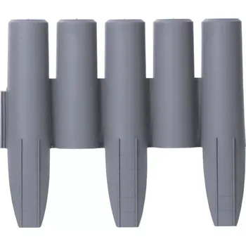 Zahradní obrubník Šedý plastový zahradní obrubník GC55 - 270 x 24 cm