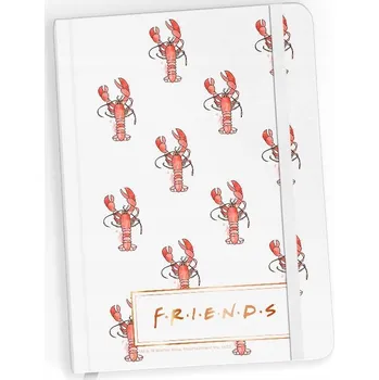 Notes A5 s gumičkou, 96 listů, linkovaný, Friends Lobster