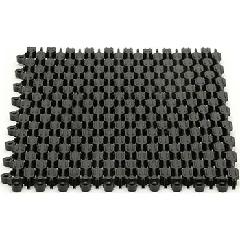 Rohožka Černá plastová vstupní rohož Helix Z1 - 22,9 x 30,5 x 1,1 cm