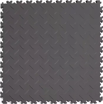 vinylová podlaha Grafitová plastová PVC zátěžová dlažba Fortelock Industry ECO Premium 2040 (diamant) - 51 x 51 x 0,7 cm