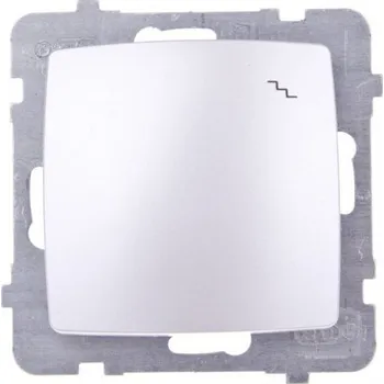 vypínač Schodišťový vypínač pod omítku Ospel stříbrný ŁP-3S/m/43