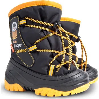 Chlapecké sněhule Demar Happy Eskimo 4035 D Dětské sněhule žluté 24-25 4035D_24-25
