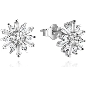Náušnice AGATO Třpytivé stříbrné náušnice se zirkony AGUP2725