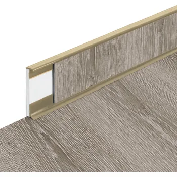 soklová lišta PVC vinylová soklová podlahová lišta Fortelock Business Scandinavian oak W002 beige - 200 x 5,8 x 1,2 cm