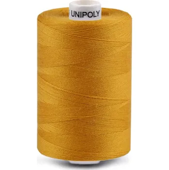 Nit Polyesterové nitě Unipoly návin 1000 m, střední, 128 hořčicová