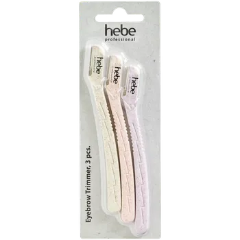 Strojek na vlasy Hebe Professional Eyebrow Trimmer zastřihovač obočí s pšeničnou slámou, 3 ks/1 bal
