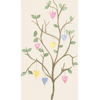 prostírání Ib Laursen Papírové ubrousky Spring branch – 16 ks