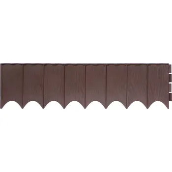Zahradní obrubník Hnědý plastový zahradní obrubník GC90 - 595 x 16 cm