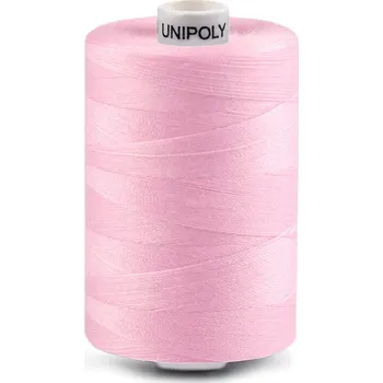 Nit Polyesterové nitě Unipoly návin 1000 m, střední, 330 růžová sv.