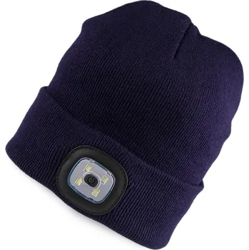 Čepice Čepice s LED světlem unisex, střední, 2 modrá tmavá