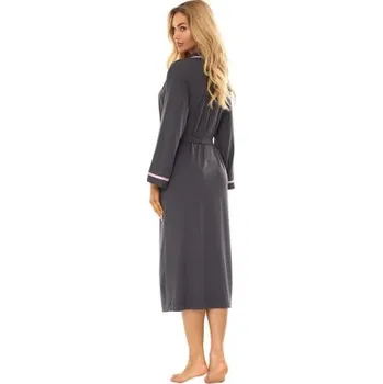 Dámský župan Dámský župan LaL 2506 - viskóza Tmavě šedá XL