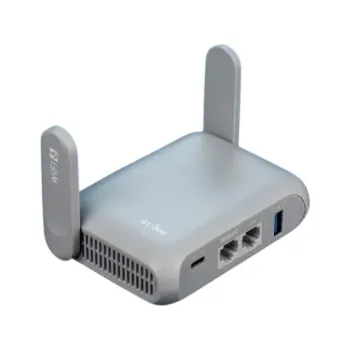 Bílý Wi-Fi router pro domácnost i cestování Bezdrátový internet s vysokou rychlostí Stabilní připojení více zařízení