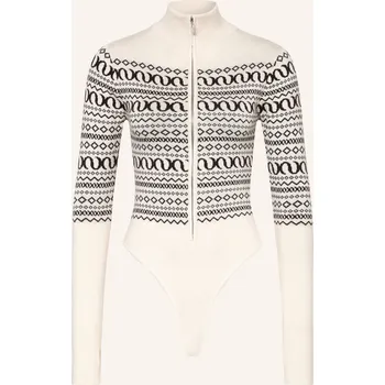 Dámské tričko Leger Studio Dámské Pletené Body Ilse, krémová / tmavě hnědá, 40