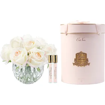Aroma difuzér Côte Noire – Luxury Round Bouquet kytice 13 parfémovaných růží Pink Blush