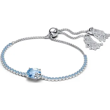 Módní doplněk PANDORA stahovací tenisový stříbrný náramek Bridgerton 2