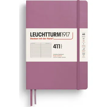 Zápisník Zápisník Leuchtturm1917 411, A5 linkovaný - Dusty Rose