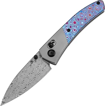 kapesní nůž Kansept Dako Damascus 0,118" / 3,0mm Titan, Timascus K1101V4