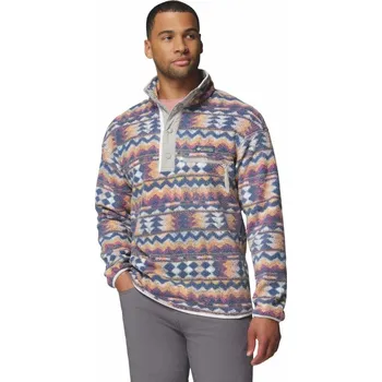 Pánská móda Columbia Helvetia™ II Printed Half Snap Fleece M 2098461125 - sea salt/retrotree XS