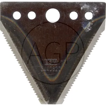 Jednoduchá čepel počet děr 5, délka 75 mm, šířka 76 mm, otvor 5,5 mm