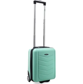 Módní doplněk Zelený malý odolný kabinový kufr "Armor" - vel. S