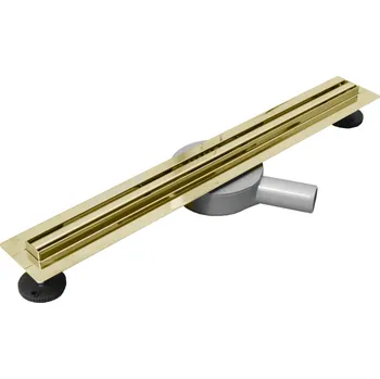 Odvodňovací žlab Sprchový žlab MAXMAX Mexen FLAT 360 SLIM - zlatý, 1541070 (70 cm)