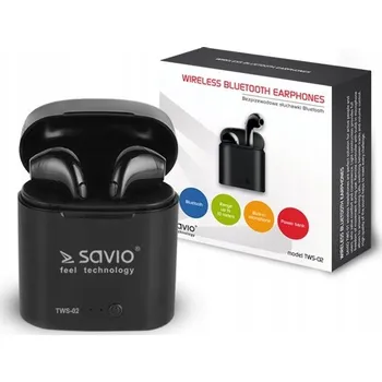 Sluchátka Bezdrátová sluchátka do uší Savio TWS-02