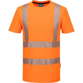 pracovní tričko PORTWEST Tričko KX301 Hi-Vis, reflexní, krátký rukáv POR-KX301ORRL L Oranžová