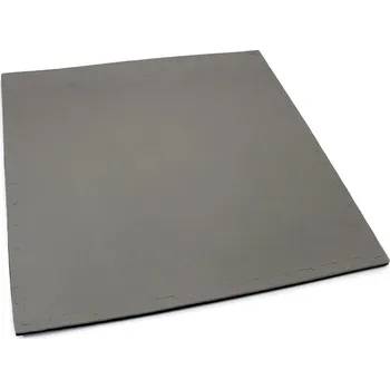 podložka na cvičení Flomat Černo-šedé oboustranné puzzle modulové tatami - 100 x 100 x 3 cm