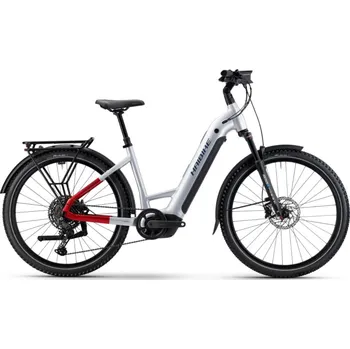 Elektrokolo Trekingové elektrokolo HAIBIKE Trekking 7 Low Soft Grey/Red/Blue Glossy - L 2026