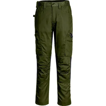 montérky PORTWEST Kalhoty WX2 Stretch pracovní CD881, do pasu POR-CD881OGR48 48 Olivová