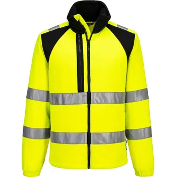 pracovní bunda PORTWEST Bunda CD807 WX2 Eco Hi-Vis fleece, reflexní POR-CD807YBRL L Žlutá/černá
