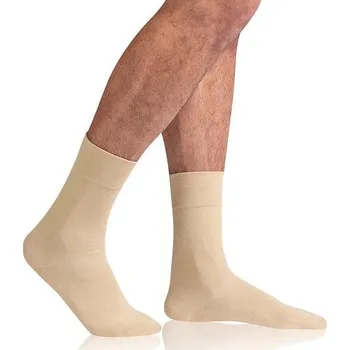 Pánské ponožky Bellinda COTTON MAXX MEN SOCKS - Pánské bavlněné ponožky - BE497563 béžová 43 - 46