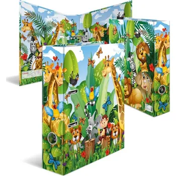 Designový pákový pořadač A4 7cm karton motiv -džungle