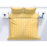 Bavlněné povlečení Žlutá kotva 140x200 70x90