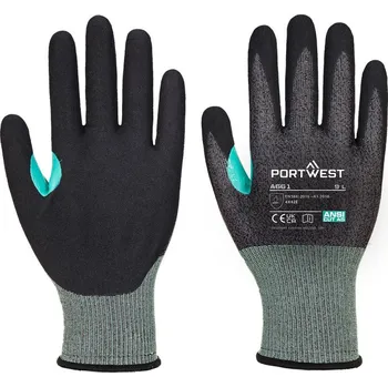 Pracovní rukavice PORTWEST Rukavice A661 - CT200 VHR18, nitrilové, neprořezné POR-A661K8RXXL 2XL Černá