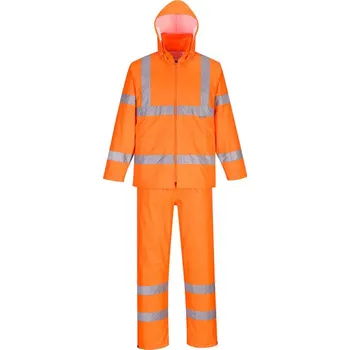 Pláštěnka PORTWEST Oblek do deště Hi-Vis Packaway H448, reflexní POR-H448ORRXS Oranžová XS