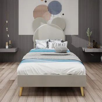 Postel Patrová postel Arhatreya moderní 140 x 200 cm béžová