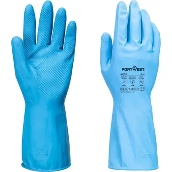 Pracovní oblečení PORTWEST Rukavice FD Chemical B, AP76, chemické, latexové POR-AP76BLUXL XL Modrá