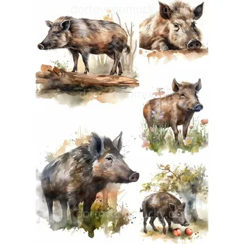 Přisada na vaření a pečení Myslivost vzor č.9 - (jedlý papír nebo fondánový list) - Úprava na přání +20 Kč / Jedlý papír / Bez decor gelu